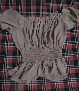 Chic Smocked Off-Shoulder Top