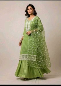 Beautiful Green Lehenga Choli Set