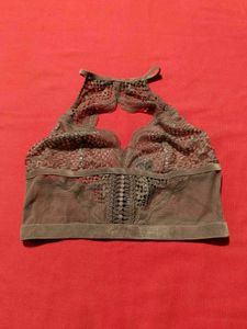 Victoria's Secret Lace Longline Halter Bralette