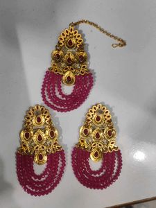 megenta Ethnic Jewelry Set
