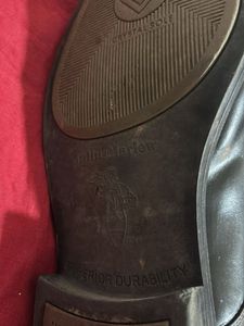 Crystal sole Classic Black Leather Dress Shoes