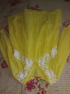 Vibrant Yellow Embroidered top