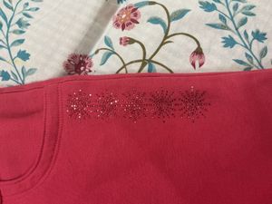 Cute Pink Beaded Joggers