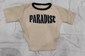 Paradise Graphic crop T-Shirt