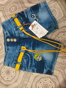 New with tag Cute Denim Shorts for 4-6 years