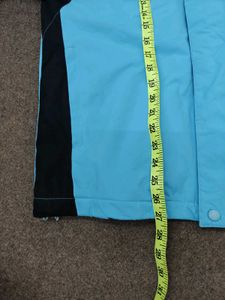 Light Blue Hooded Ski Jacket