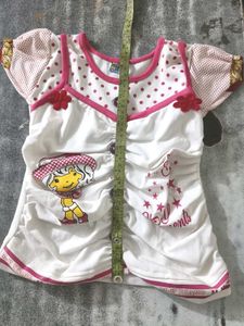baby girl's shirt delightful pink polka dot design