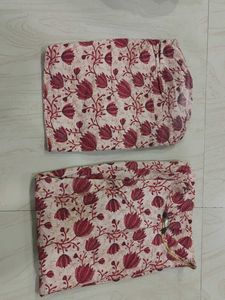 Floral Print Unstitched Dress Material