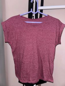 Burgundy Heathered T-Shirt