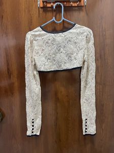 Sheer Lace Bolero Jacket