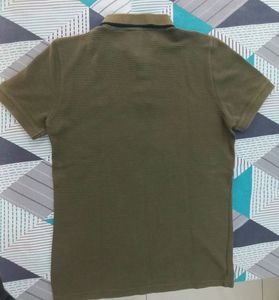 Puma Men's Khaki Polo T-Shirt