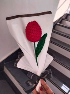 Handmade Crochet Tulip Bouquet