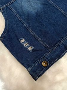 ✨Edgy Embellished Denim Vest✨
