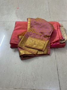 Beautiful Embroidered Silk Saree
