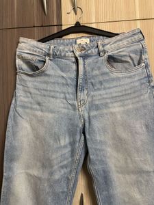 15 H&amp;M Light Wash Wide Leg Jeans
