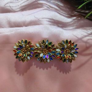 Boho Hair Clips Set - Multicolo