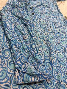 Blue Printed Kurta