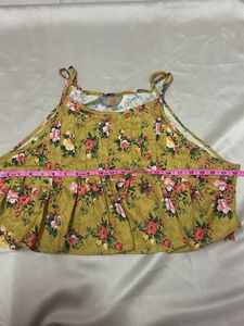Floral Print Spaghetti Strap Top