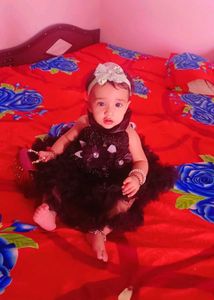 Sparkly Black Partywear Baby Girl Dress