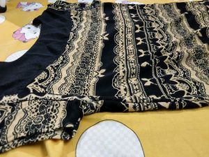 Patterned Black Top