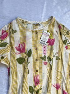 Floral Striped Kurta