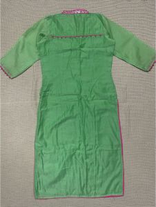 Green Embroidered Kurta