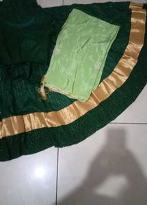 Emerald Green Lehenga Choli Set