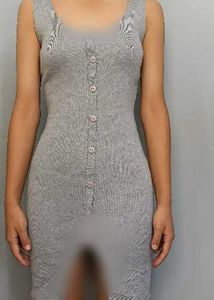Gray Bodycon Mini Dress