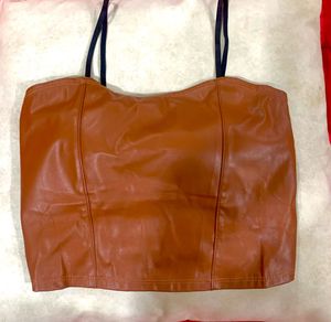 Corset Leather crop top