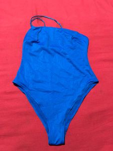 H&amp;M One Shoulder Blue Swimsuit