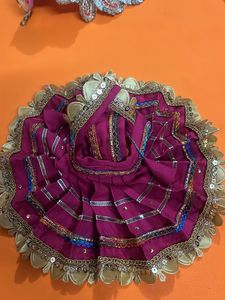 Laddu Gopal Handmade Fancy Dress Whit Cap