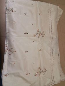 OFFWHITE ARTSILK SAREE