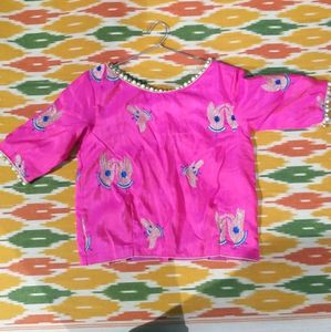 Pink Embroidered Blouse