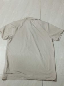Men's Casual Beige Polo Shirt