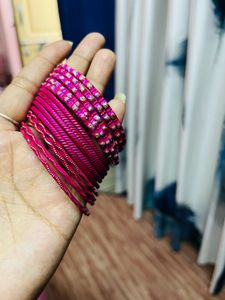100 Bangles Set metals and glass
