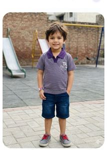 Classic Striped Polo T-Shirt