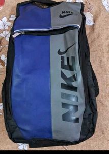 Branded Nike Backpack - blue and grey