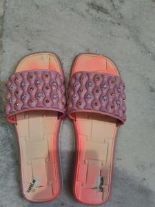 Embellished Pink Slides