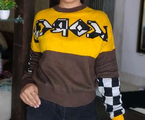 Color Block Knit Sweater