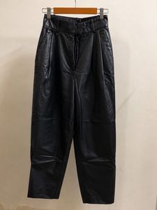 Black Faux Leather Pants
