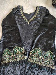 Black Velvet kurta set