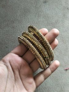 Elegant Beaded Bangles Set