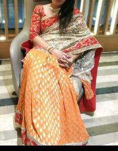 Boutique Piece Heavy Designer Saree with Pure Fabr