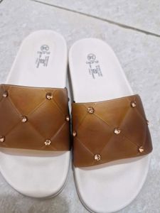 Stylish Brown Slides ( Brand New )