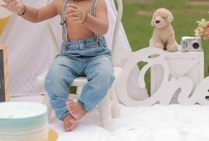 Baby boy /girl Light Wash Denim Jeanswith blet