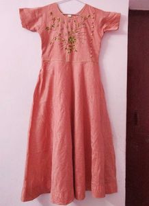 Coral Ethnic gown.