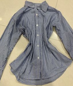 Attractive blue stripped shirt