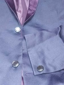 Men's Burgundy Shawl Collar Blazer