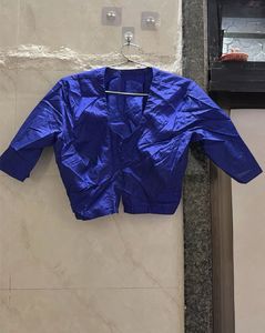 Royal Blue Cotton Blouse