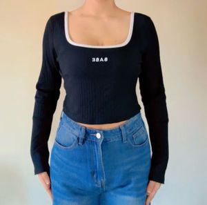Shein Black Ribbed Top